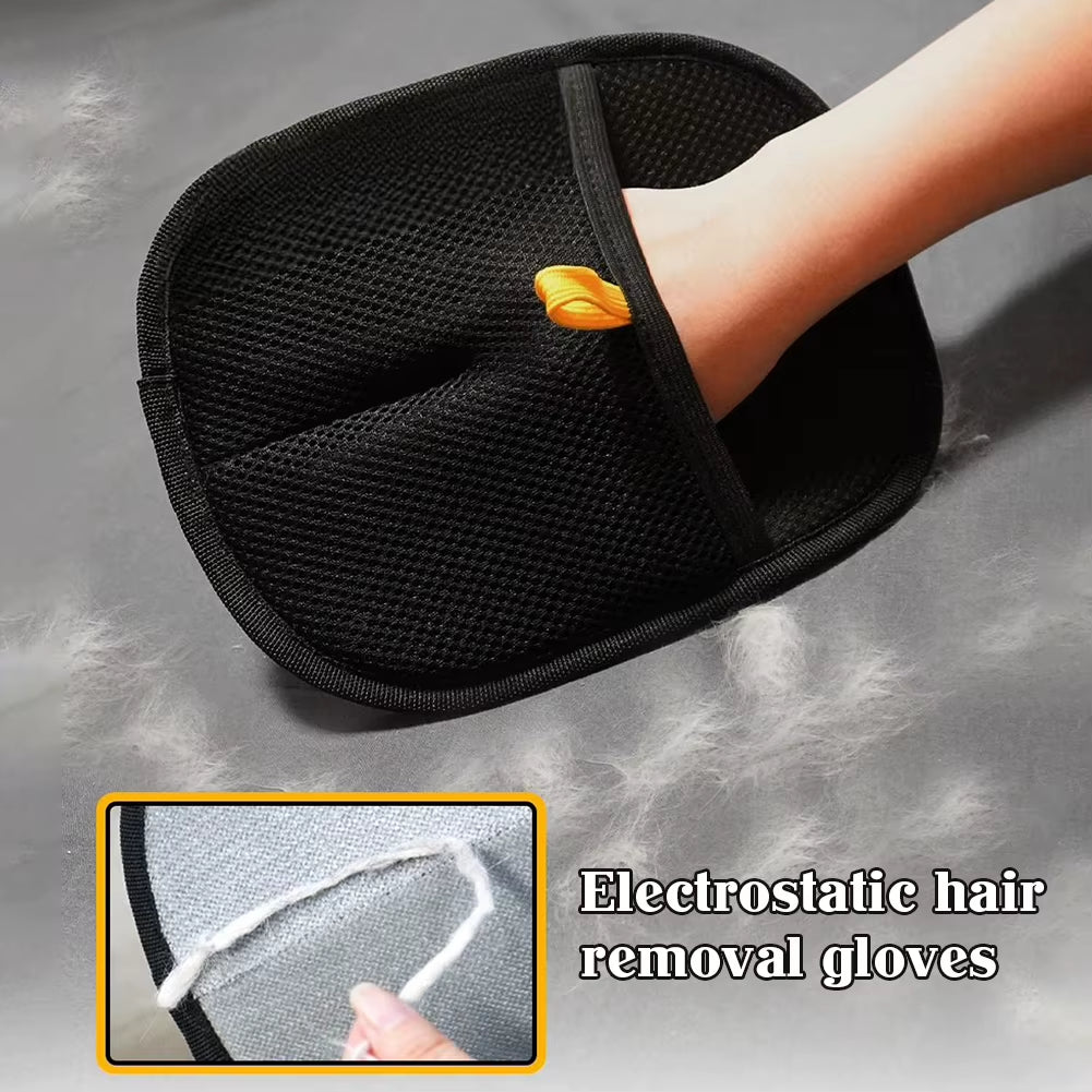 Double Sided Grooming Gloves for Pets Quick Pet Hair Remover Mitt Static Removal Gloves for Clothes Sofa Couch Pet Supply