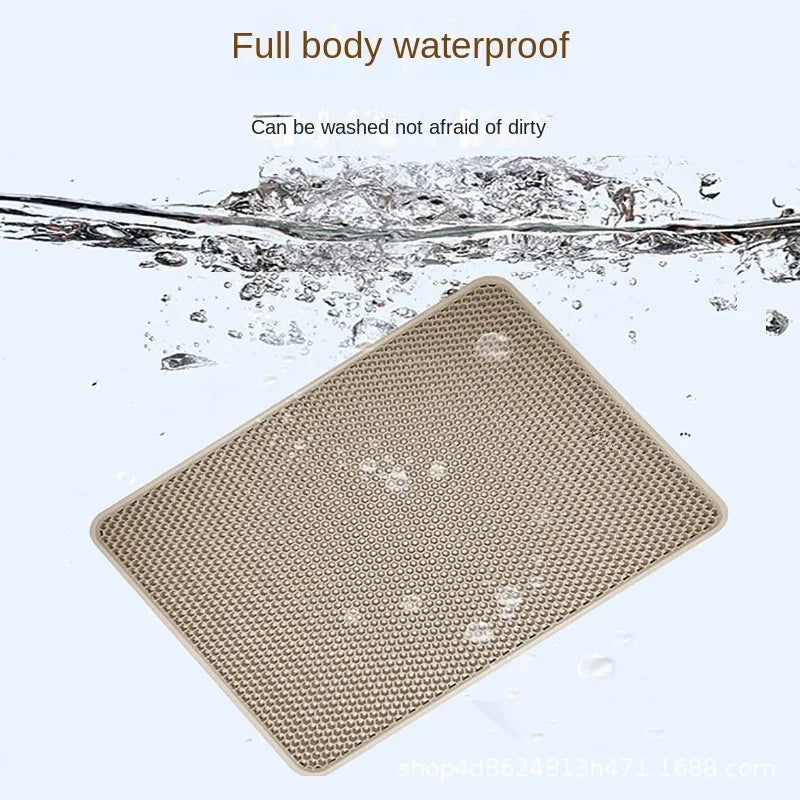 Double-Layer Cat Litter Pad – Odor Control & Scatter Trapping Mat