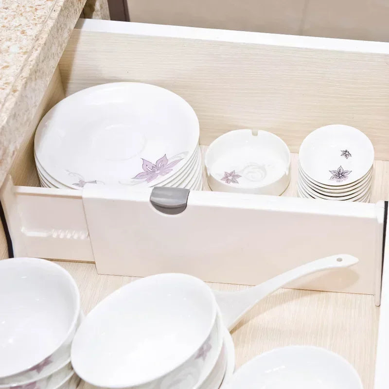 Adjustable Storage Drawers Divider Retractable Plastic Drawer Partition Holder Household Storage Clapboard Kitchen Organizador