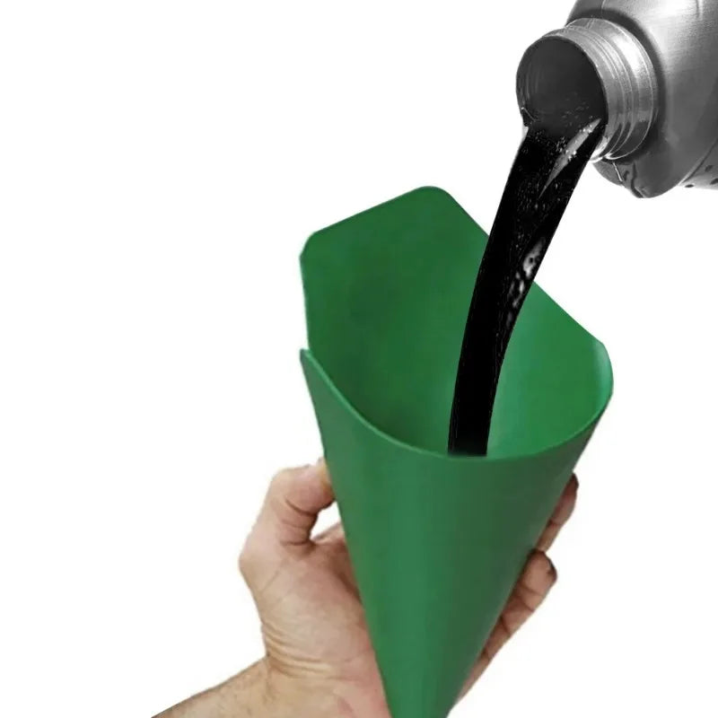 Flexible Draining Tool Foldable Car Funnel Oil Guide Plate Motorcycle Truck Auto Engine Oil Gasoline Filling Tools Accessories
