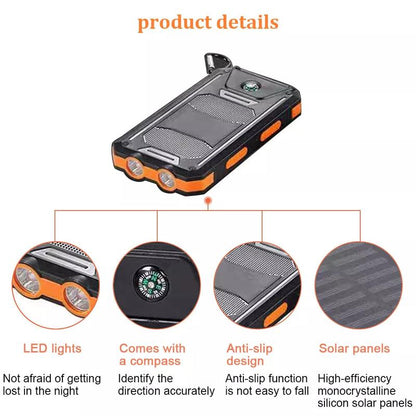 Outdoor Portable, Solar Powered Mobile Power,, for Mobile Digital Electronic Devices, Long Lasting and Durable, for Use When Traveling and Camping