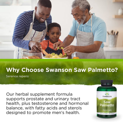 Saw Palmetto Herbal Supplement for Men Prostate Health Hair Supplement Urinary Health 540 Mg 250 Capsules