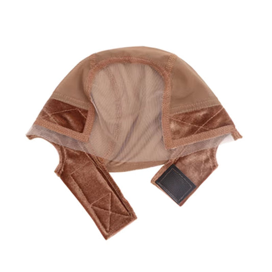Female Headband Wig Cap Hd Lace Wig Cap for Wig Making U Part Wig Caps with Adjustable Velvet Wig Grip to Wear Wig Nude Hair Net
