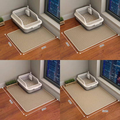 Double-Layer Cat Litter Pad – Odor Control & Scatter Trapping Mat