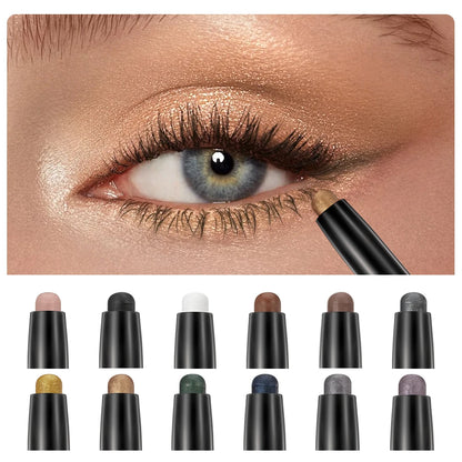 Pearlescent Silkworm  Pen Waterproof  Pencil Glitter Matte Nude Gold Eye Shadow Pen Pigment Cosmetics