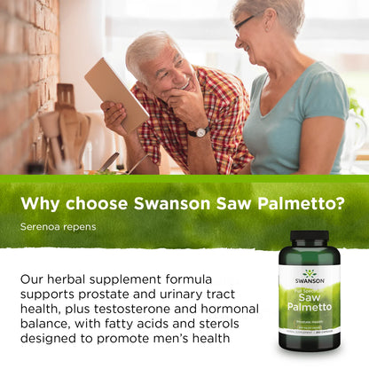 Saw Palmetto Herbal Supplement for Men Prostate Health Hair Supplement Urinary Health 540 Mg 250 Capsules