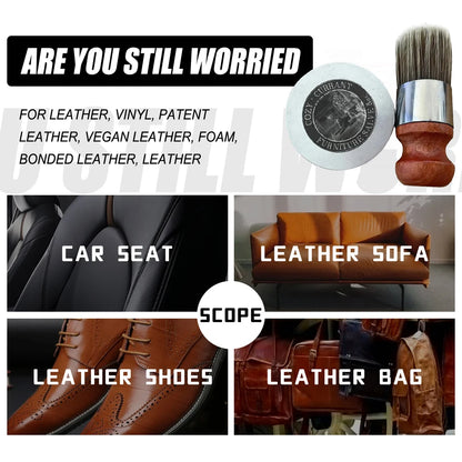 4/8Oz Leather Salve All-Natural Polishing Treatment Leather Cream Conditioner Universal Conditioner for Car Interiors Furniture