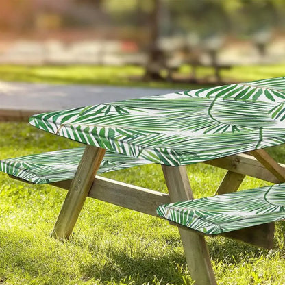 Fitted Picnic Table Cover Stylish 3Pcs Picnic Bench Covers Picnic Table Cloths Elastic Picnic Table Covers Beautiful Picnic